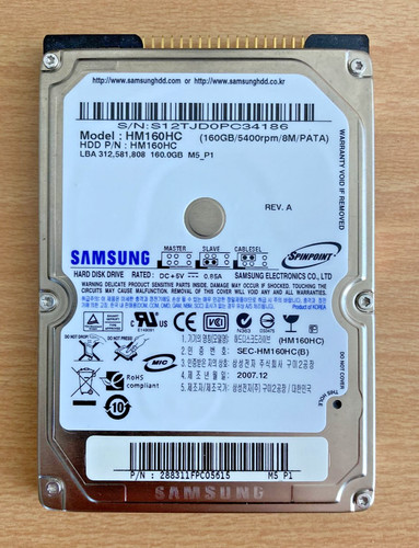 Samsung 160gb hm160hc 5400rpm - 160gb,