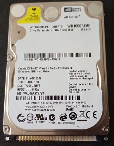 Western digital wd1600beve - western,