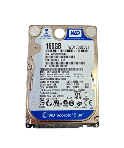 160gb western digital hdd - western,