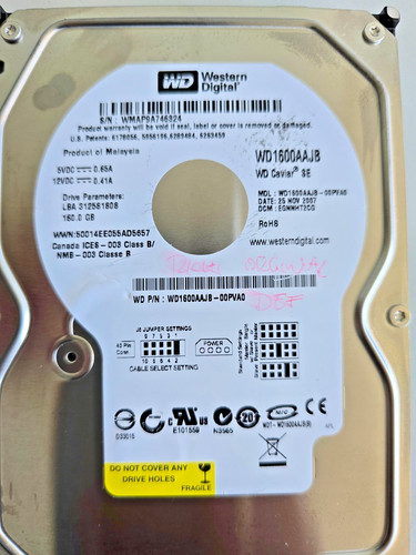 Western digital 160gb ide - western,