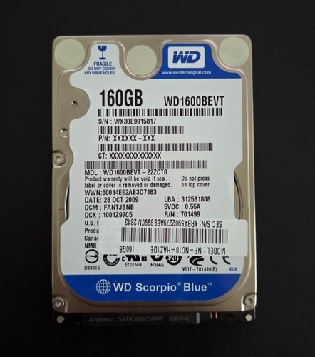 Scorpio blue hdd - scorpio, 160gb