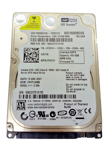160 sata 5 - 160, laptop