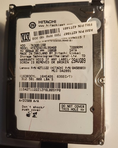 Hitachi 160gb - hitachi,