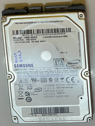 Samsung hm160hi 160gb - samsung,